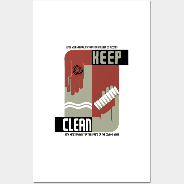 Keep Clean Wall Art by alexp01